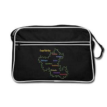Ennepe Ruhr Kreis - Retro Tasche - Schwarz/Weiß - Vorne