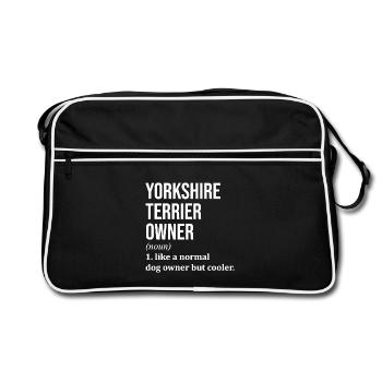 Yorkshire Terrier Yorkshire Terrier - Retro Bag - black/white - Front