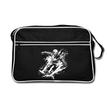 Snowboarders - Retro Bag - black/white - Front