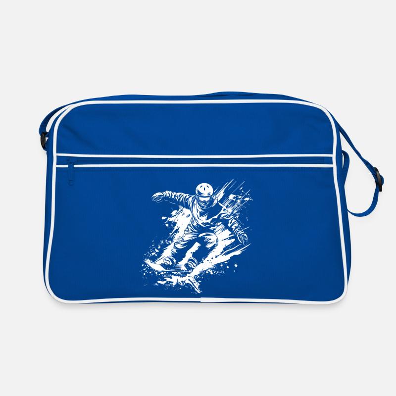Snowboarder Retro Tasche