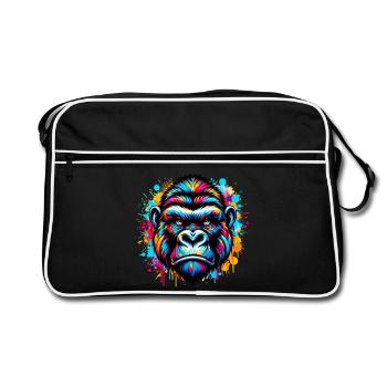 Gorilla - Retro Bag - black/white - Front