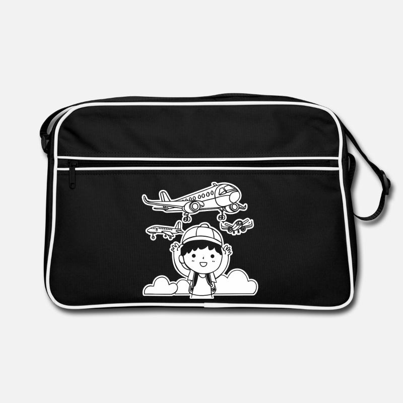Funny planes Retro Bag