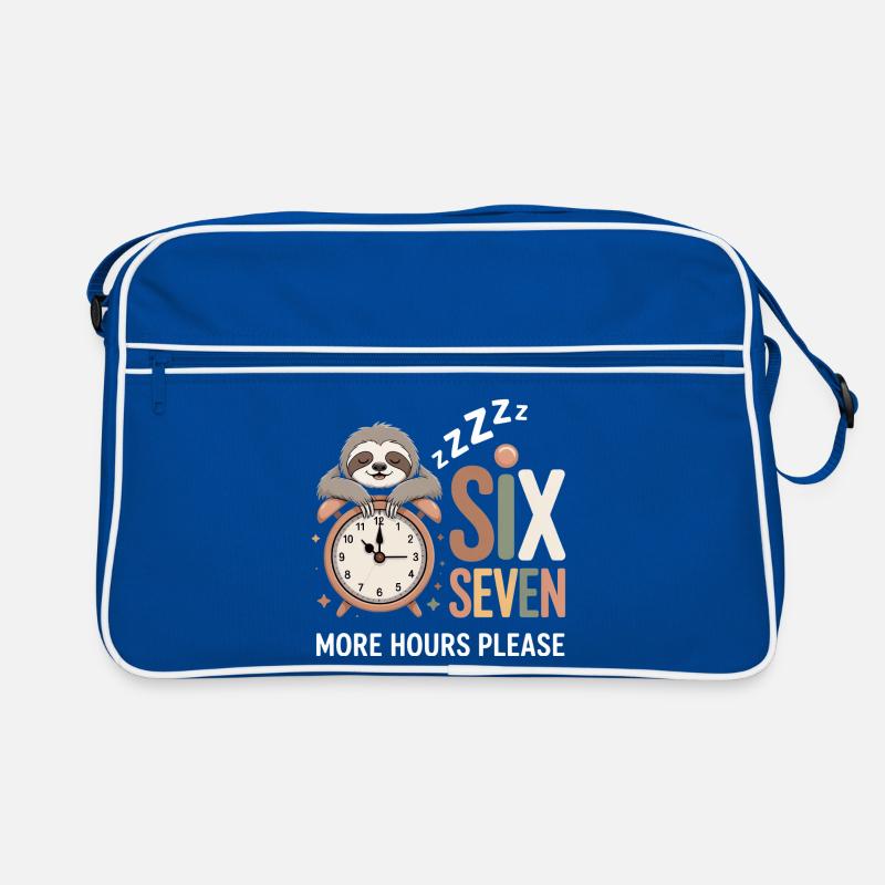Sleeping Sloth: More Hours Please Retro Bag