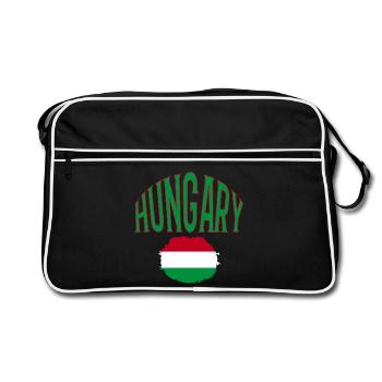 Hongrie - Sac Retro - noir/blanc - Devant