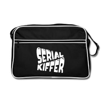 Serial kiffer - Retro Bag - black/white - Front