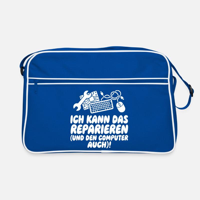 Ich reparier das (und den Computer) Retro Tasche