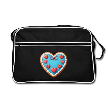 Cadeau pour la fête des mères : Idée de cadeau pour la fête des mères - Sac Retro - noir/blanc - Devant