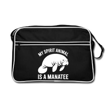Manatee Spirit Tier - Sac Retro - noir/blanc - Devant