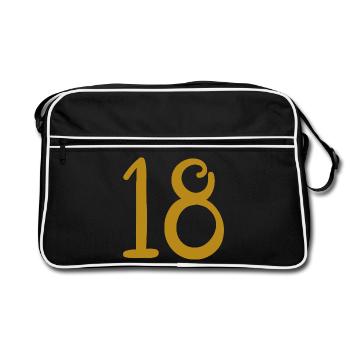 18 - Sac Retro - noir/blanc - Devant