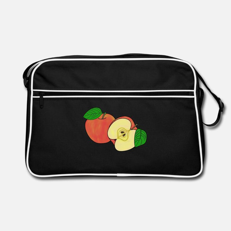 Whole and half apple Retro Bag