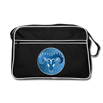 Signe astrologique : bélier - Sac Retro - noir/blanc - Devant