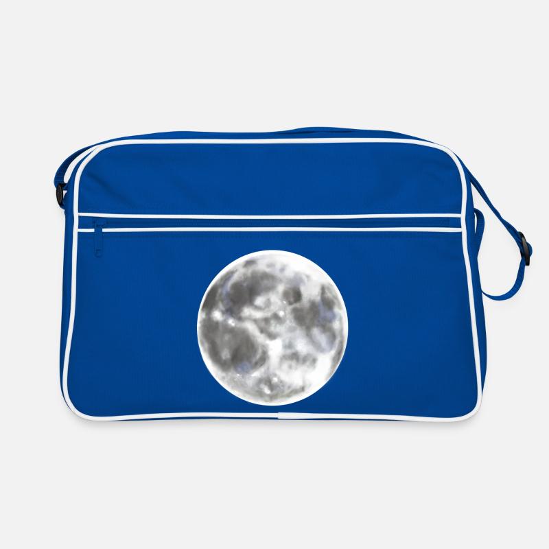 Full moon moon night Retro Bag