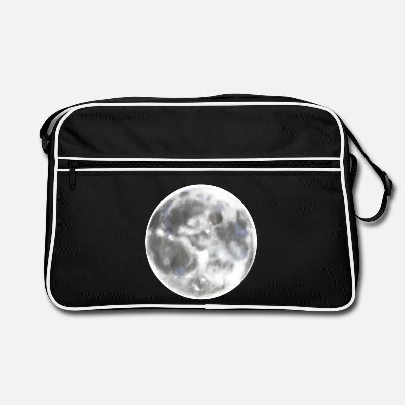 Full moon moon night Retro Bag
