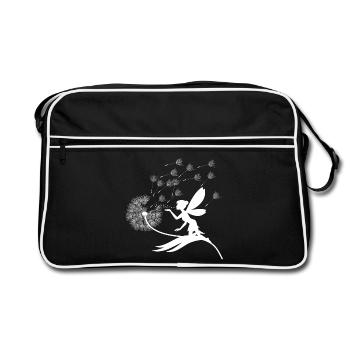Vent de Fée et Poussière de Pissenlit - Sac Retro - noir/blanc - Devant