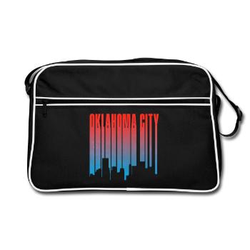 Oklahoma City Skyline Gradient - Retro Bag - black/white - Front