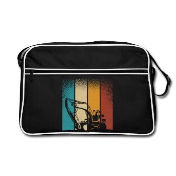 Excavatrice - Sac Retro - noir/blanc - Devant