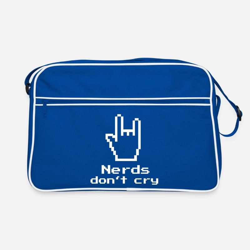 Les nerds ne pleurent pas! Nerd-shirt, cadeau, informatique Sac Retro