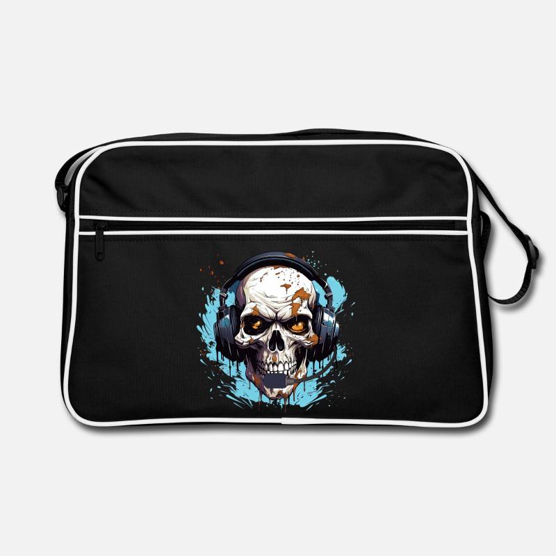Gamer Skull Casque Console de jeu de jeu Sac Retro