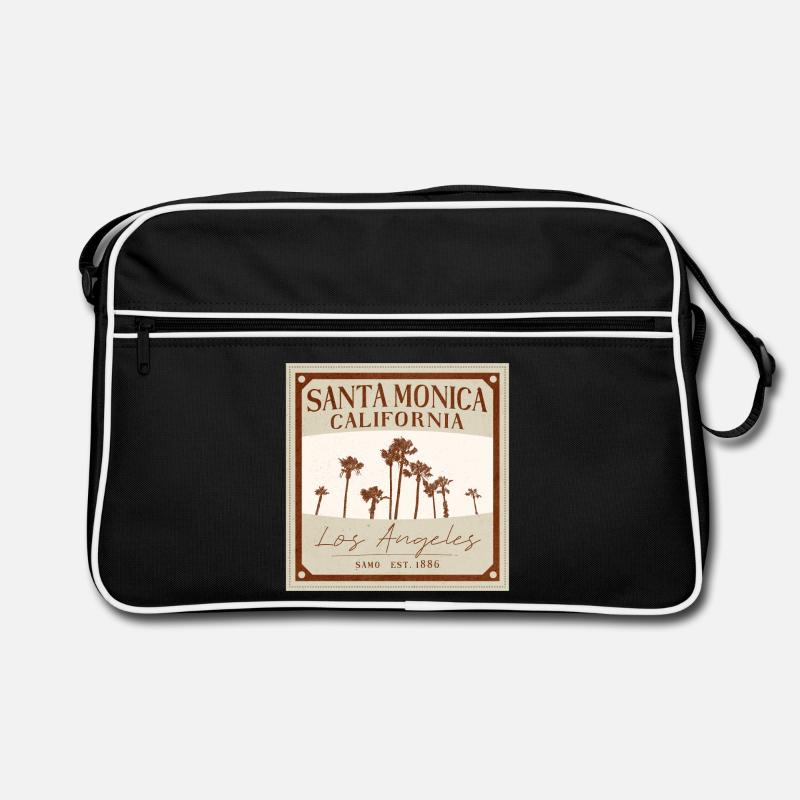Santa Monica Retro Palm Trees Retro Bag