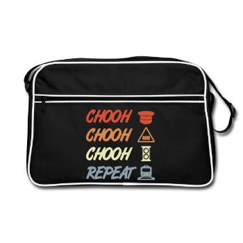 Railroad Joke - Retro Bag - black/white - Front