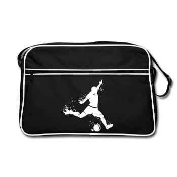 Football Player Blast Team icon Fan - Retro Bag - black/white - Front