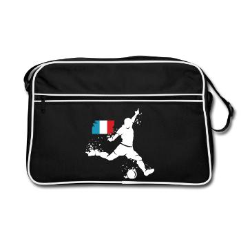 Football Player Blast France - Retro Bag - black/white - Front