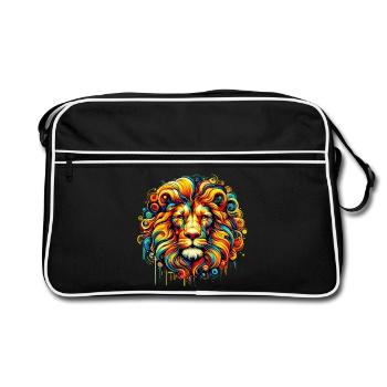 Lion - Sac Retro - noir/blanc - Devant