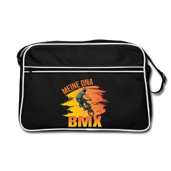 Meine DNA - BMX - Retro Tasche - Schwarz/Weiß - Vorne