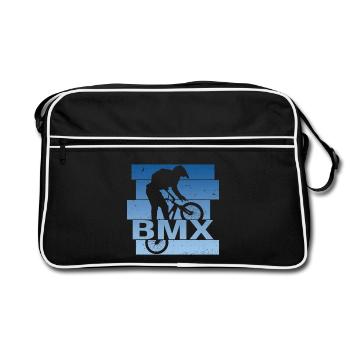 BMX - Retro Tasche - Schwarz/Weiß - Vorne