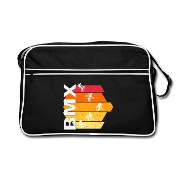 BMX - Retro Tasche - Schwarz/Weiß - Vorne