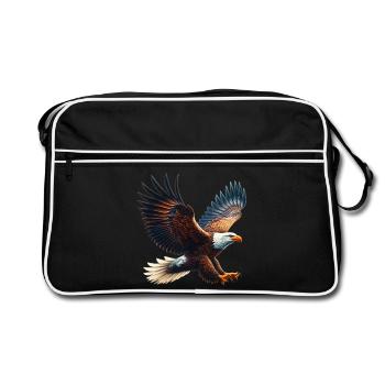 Eagle - Retro Bag - black/white - Front