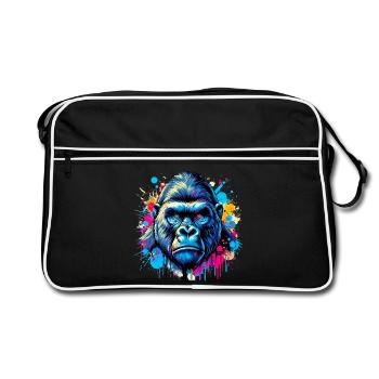 Gorille - Sac Retro - noir/blanc - Devant