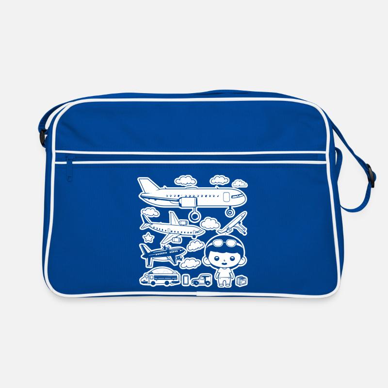 Avions style dessin animé Sac Retro