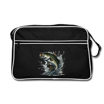 Zander - Retro Bag - black/white - Front