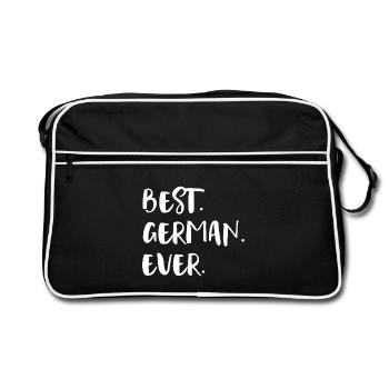 Le meilleur allemand de tous les temps Beste Deutsche Staatsbürgerin - Sac Retro - noir/blanc - Devant