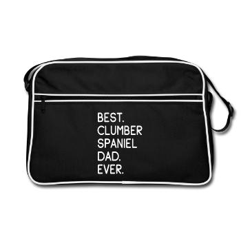 Épagneul Clumber - Sac Retro - noir/blanc - Devant