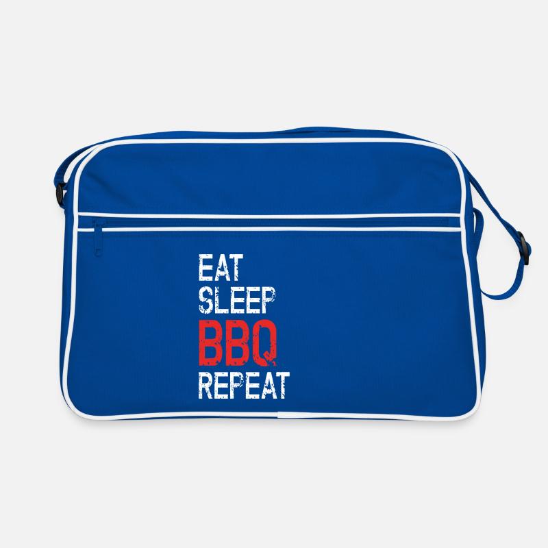 Manger Dormir BBQ Répéter les grillades Dicton Sac Retro