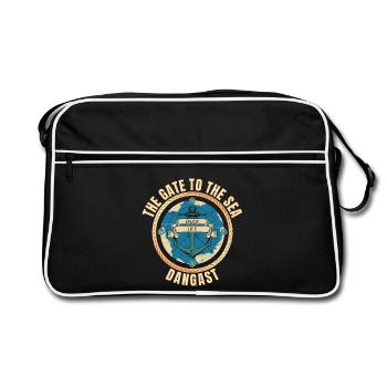 The Gate to the Sea - Dangast - Retro Tasche - Schwarz/Weiß - Vorne