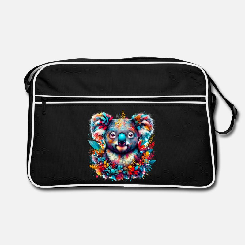 Koala - Sac Retro - noir/blanc