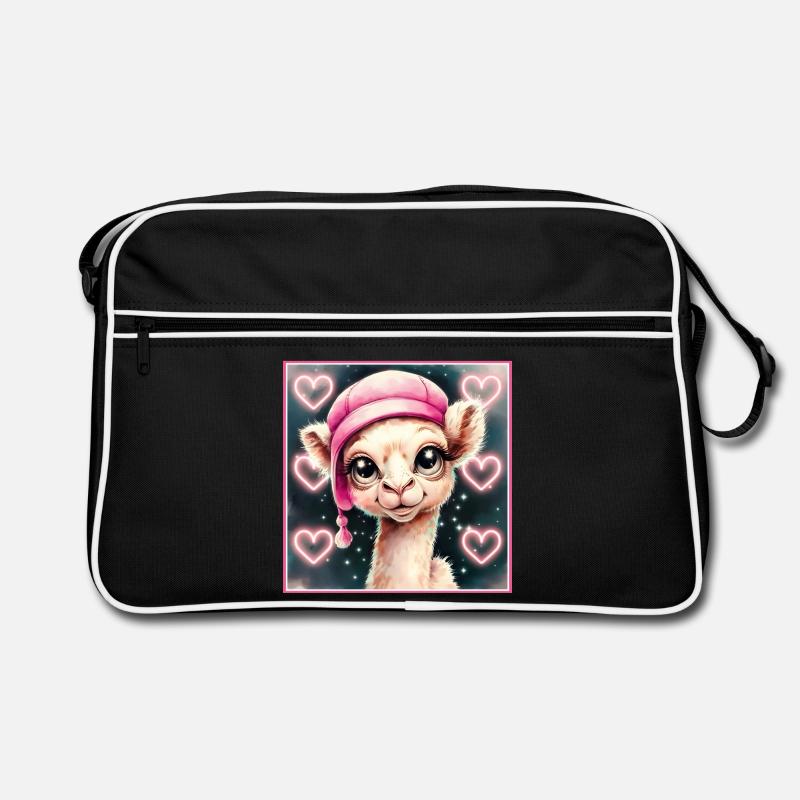 Kamel mit schlafmütze Retro Tasche