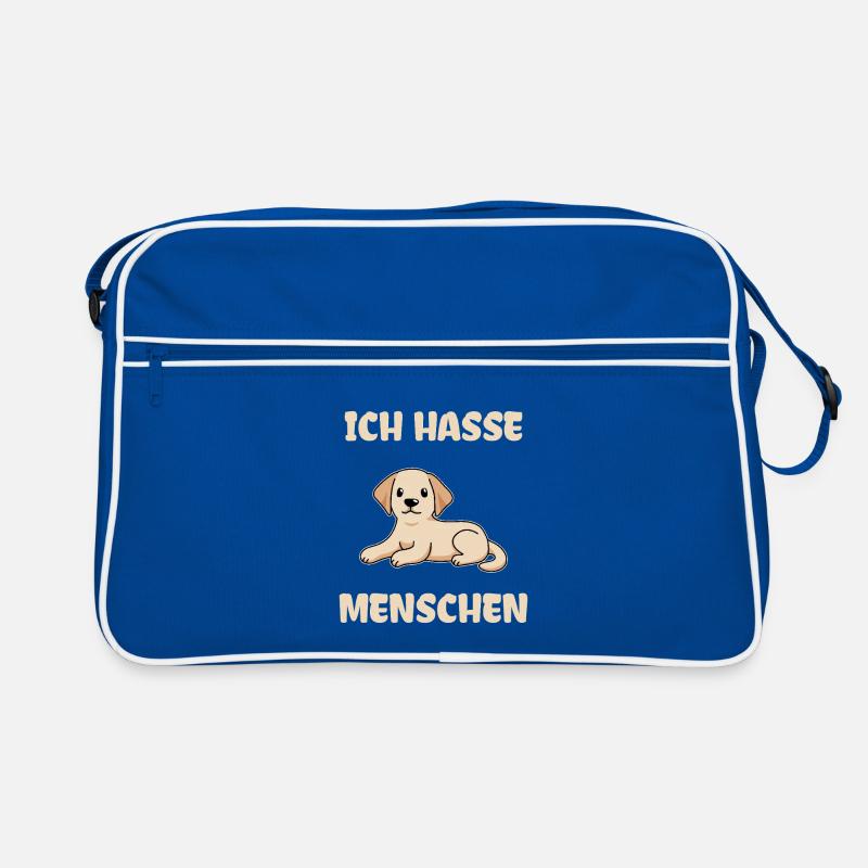Labrador Je déteste les gens Sac Retro