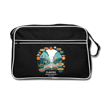 Street Food Festival - Retro Bag - black/white - Front