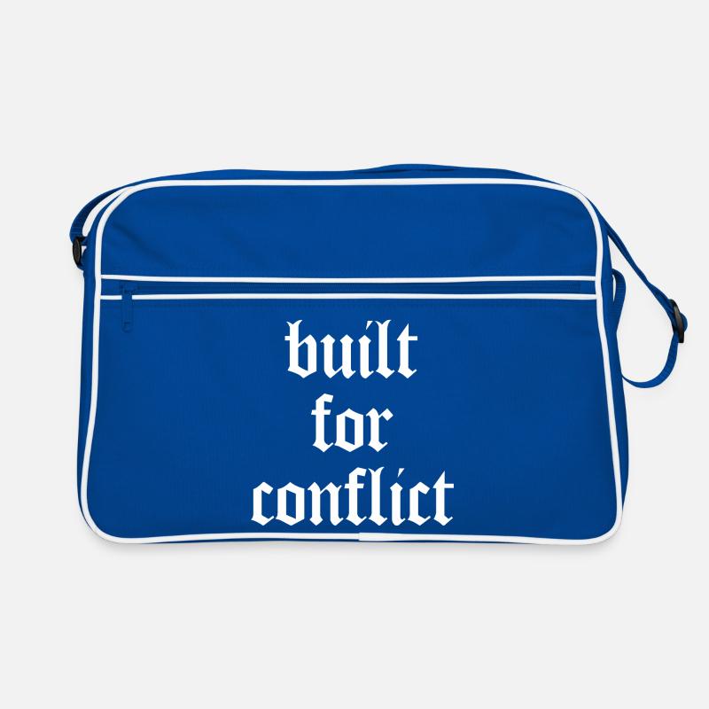 Built for Conflict - Bodybuilding & Gym Retro Tasche
