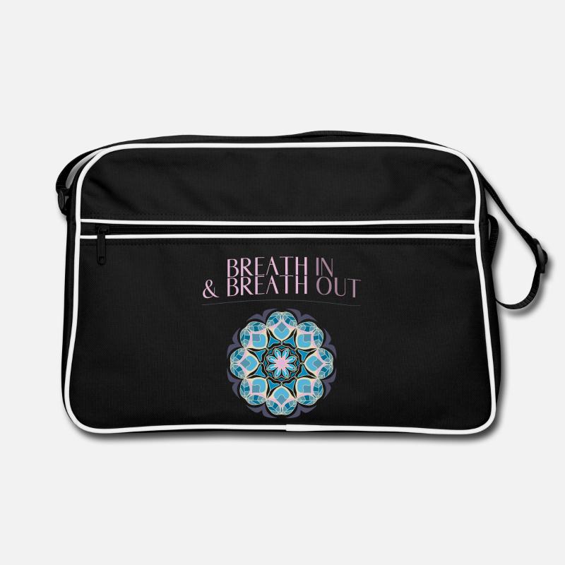 Yoga Mantra - Retro Tasche - Schwarz/Weiß