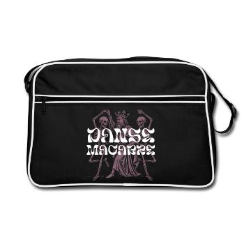   Regal Skeleton King T-Shirt Design - Retro Bag - black/white - Front
