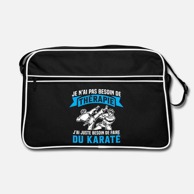 Ich muss nur Karate Karate machen Geschenk Karate Retro Tasche