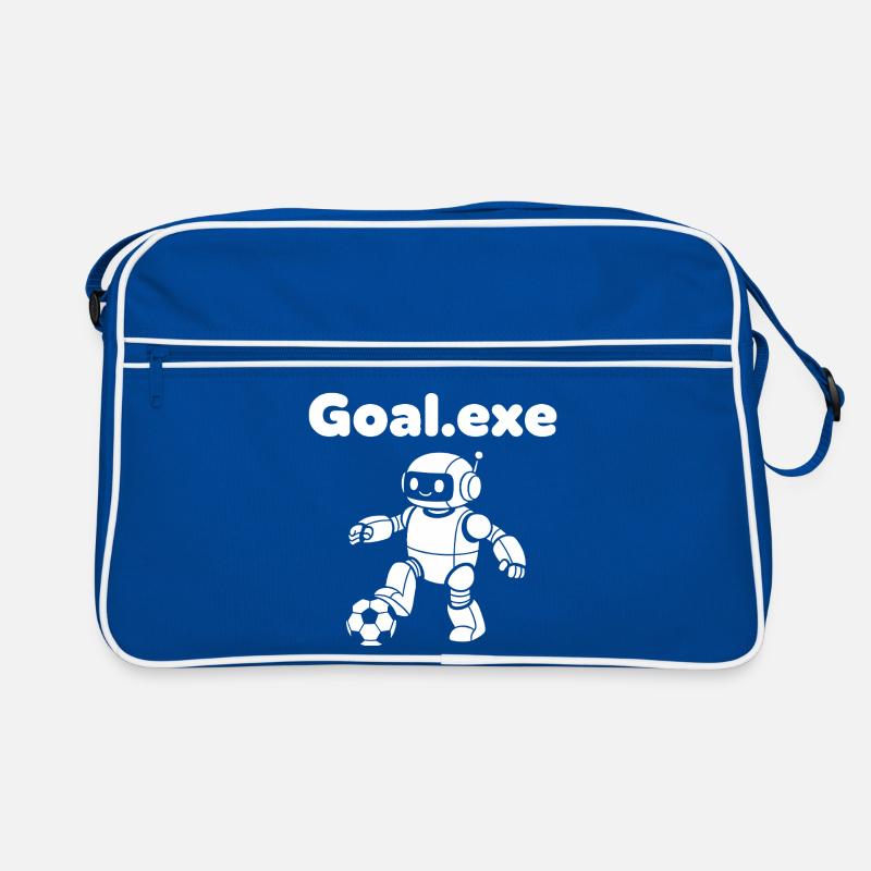 Robotischer Fußballroboter Retro Tasche