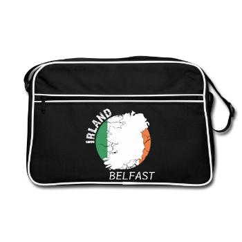Belfast - Retro Bag - black/white - Front