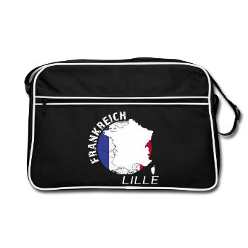 Lille - Sac Retro - noir/blanc - Devant