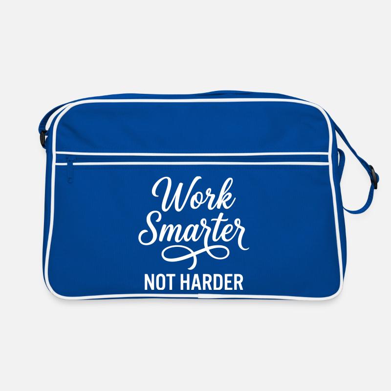 Work Smarter Not Harder - Efficiency Strategy Retro Bag